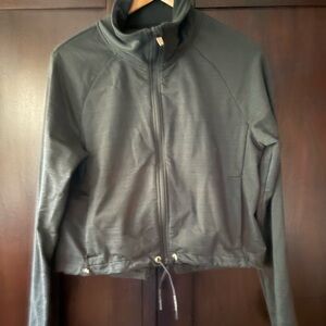 REI Cropped Black Jacket, Size Medium